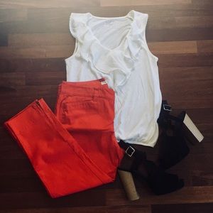 Red Capris from LOFT